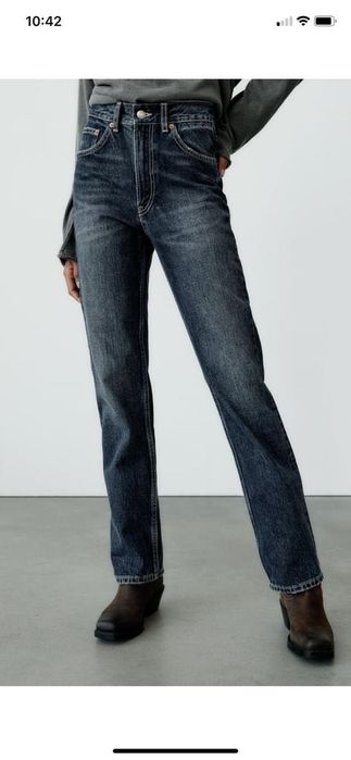 Джинси straight zara 38