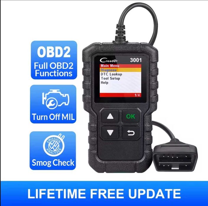 Tester Skaner Diagnostyczny OBD 2 Kasowanie Błędów Launch CR3001