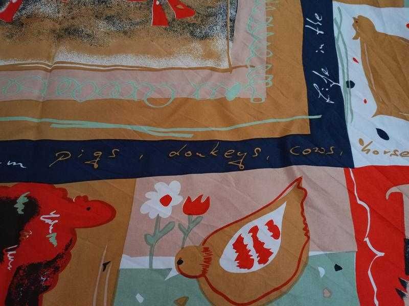 Вінтажна арт-хустка у стилі Брайана Полларда «Life in the country»