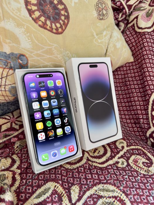Iphone 14 Pro Max ,акб 80,неверлок,физ сим,в идеальном состоянии,полный комплект
