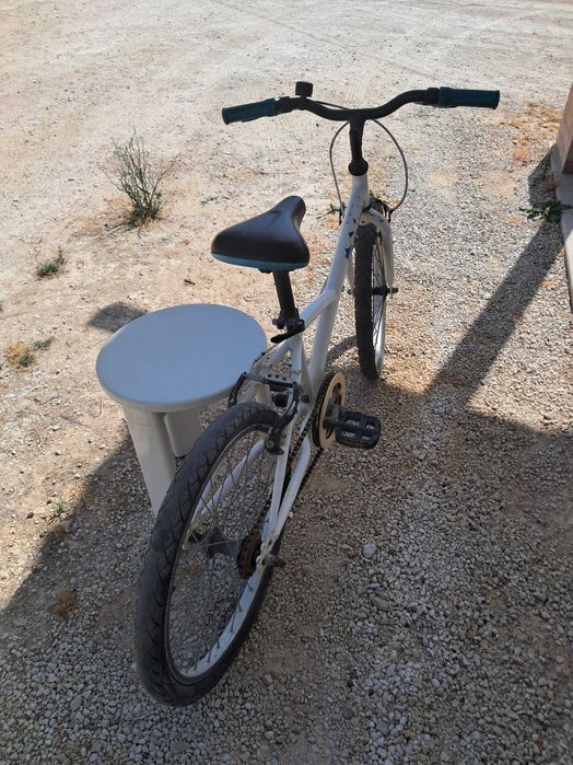 Bicicleta B-TWIN ORIGINAL 100 Roda 20 Branco