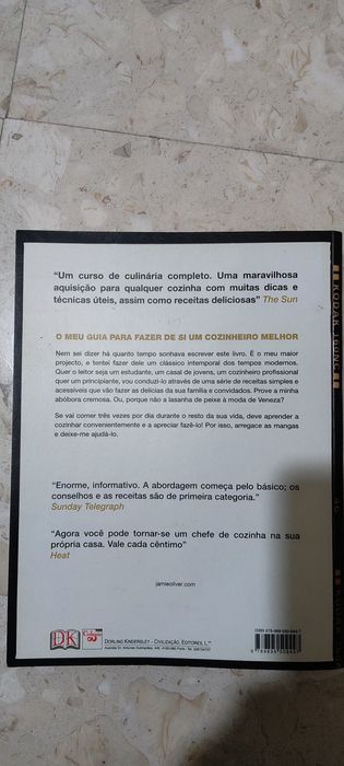 Livro Cozinhar com Jamie Oliver- Guia para cozinhar