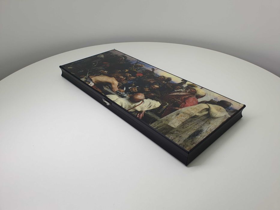 Нарди зі скла "ЗСУ". Подарунок військовому чоловіку, татові, командиру