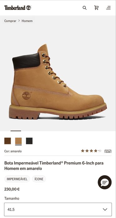 Botas Timberland Premium 6 - Inch ORIGINAIS