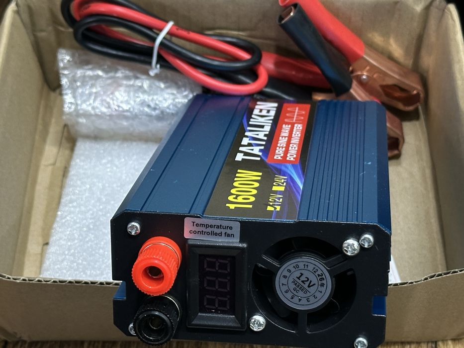 Инвертор 1000w 12v -220v для котла, чистый синус!