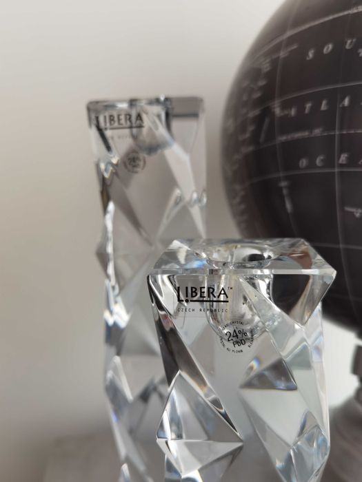 2 castiçais em cristal, LiberaTM