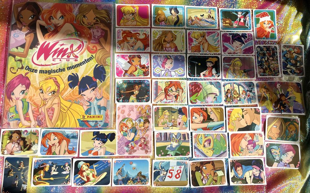Наліпки паніні по різним альбомам Вінкс Winx panini