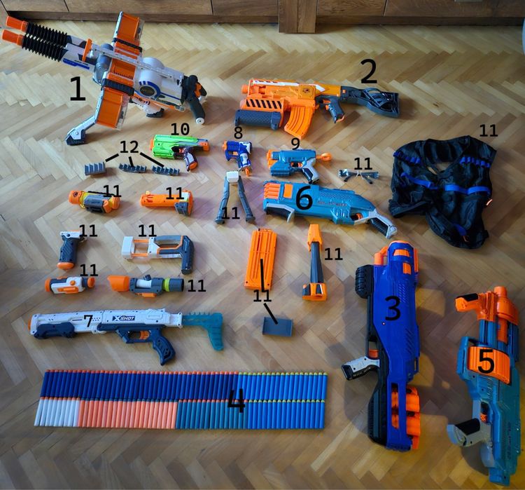 Nerf zestaw, lub pojedynczo