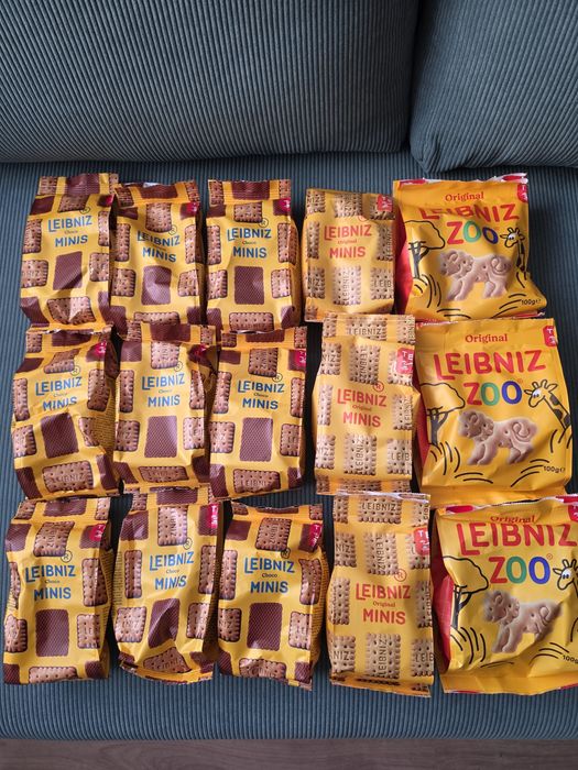 Zestaw ciastek, ciasteczek, ciastka Leibniz, 15 opakowań