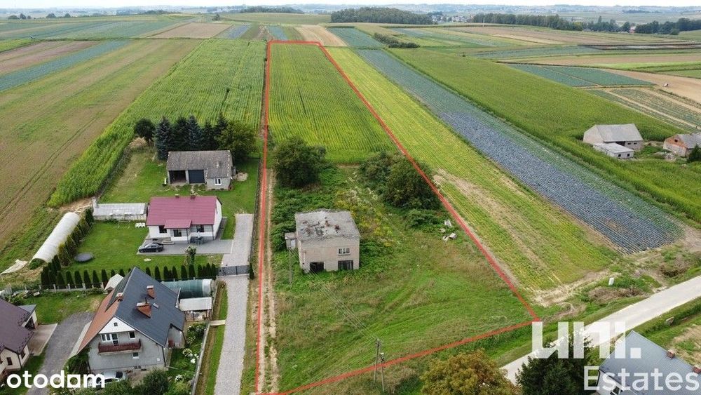 Duża działka 1,64ha| Część budowlana|Cicha okolica