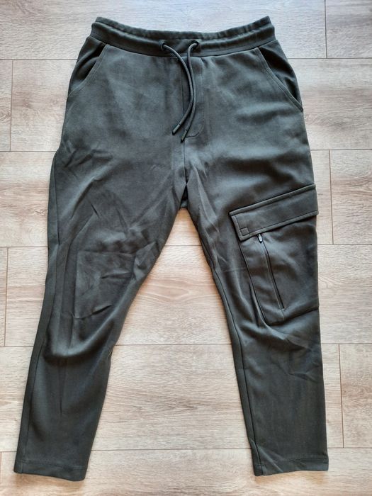 Spodnie ciemno zielone ZARA