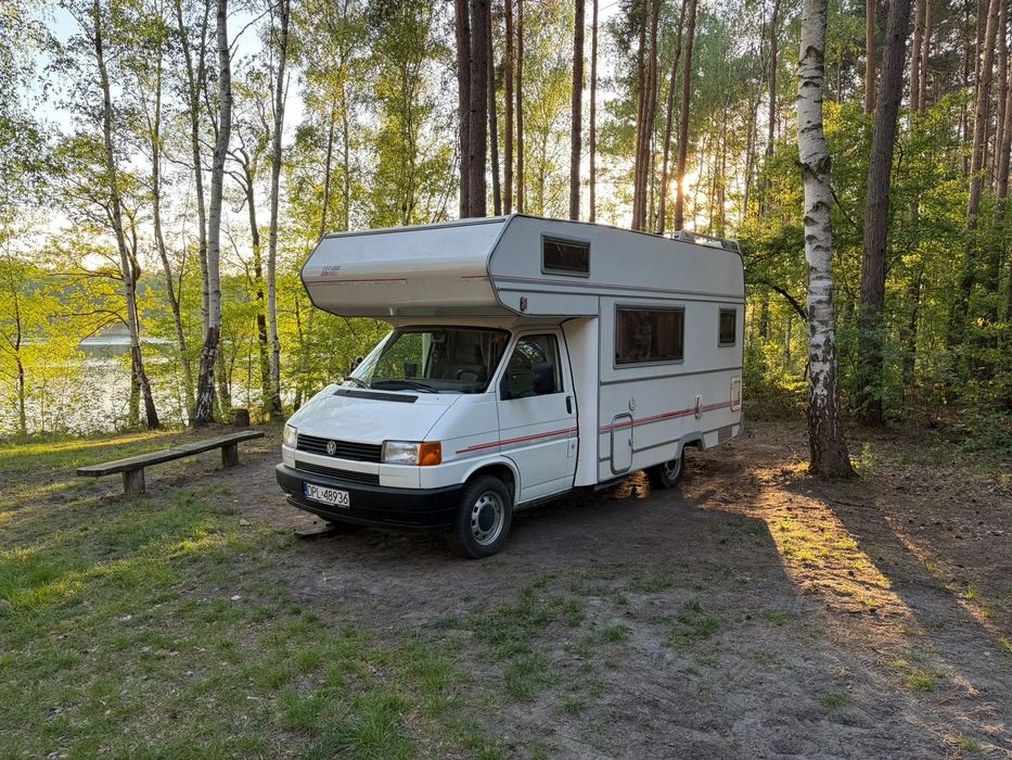 Volkswagen VW T4 Kamper Eura Mobil alkowa  VW T4 Kamper Eura Mobil 580 gotowy na podróże, suchy, pachnący, klasyk