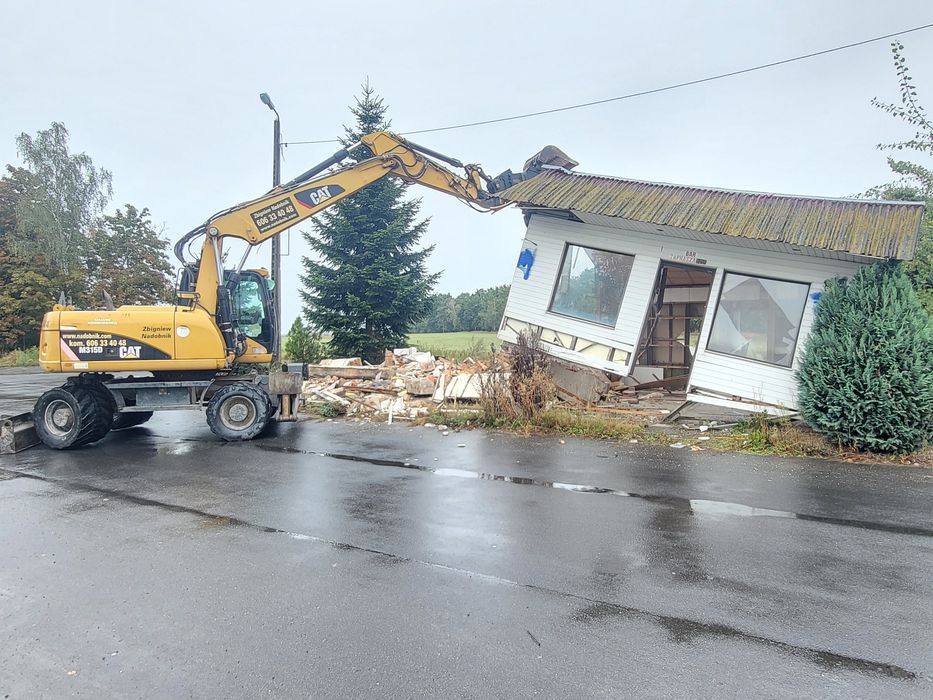 Rozbiórki wyburzenia budynków hal domów obiektów przemysłowych