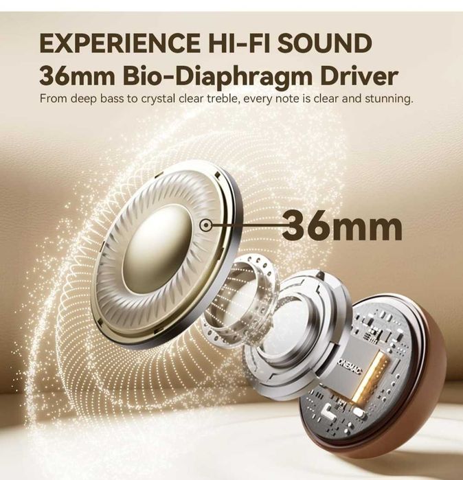 słuchawki bezprzewodowe TONEMAC H9 Bluetooth 5,4