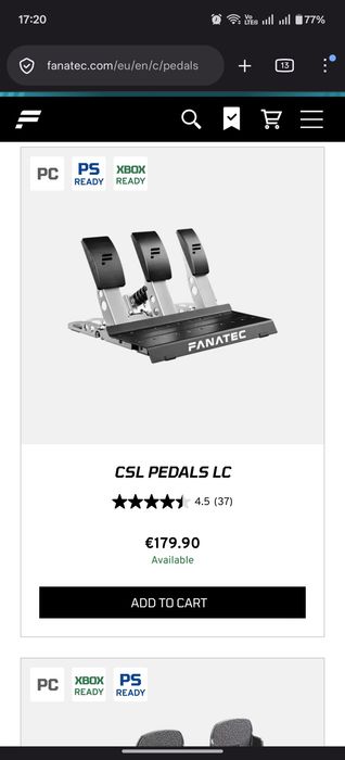 Fanatec CSL Pedals Load Cell Kit + Tuning Kit