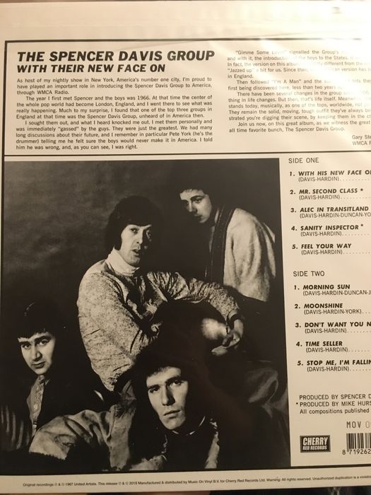 THE SPENCER DAVIS GROUP with their new face on NOWA music on vinyl