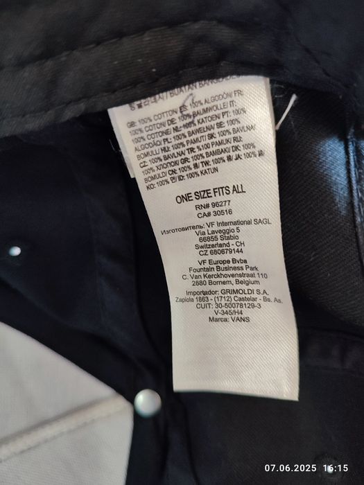 Бейсболка Puma , Vans оригінал.