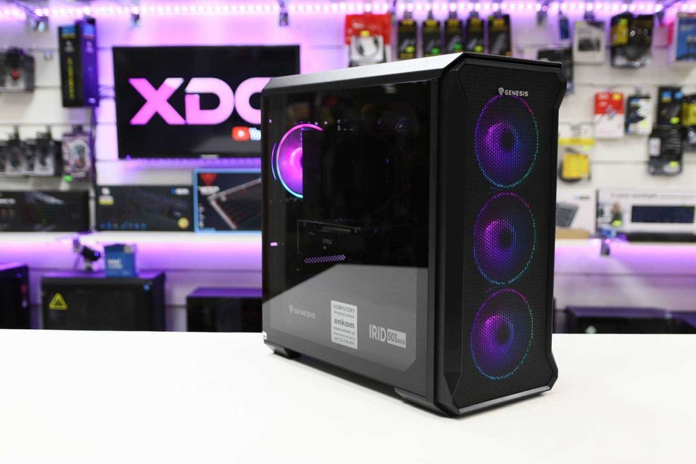 Komputer gamingowy – Ryzen 5 5600X / RTX 5060 OC / 24GB RAM / 1TB SSD