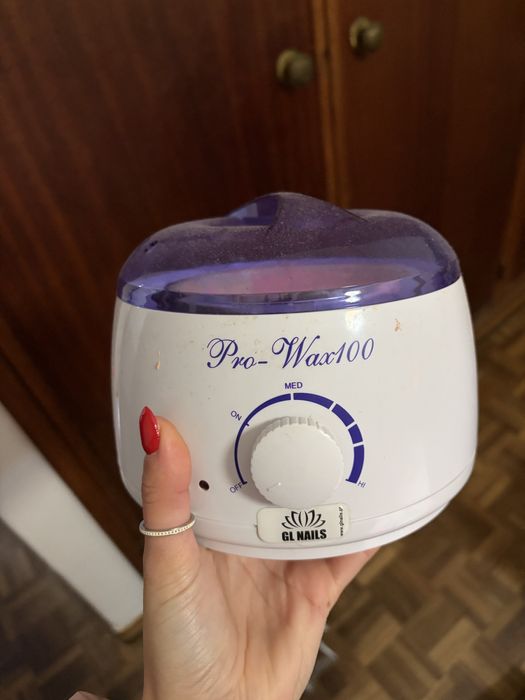 Panela de cera + discos de cera