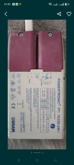 Statecznik osram  70w