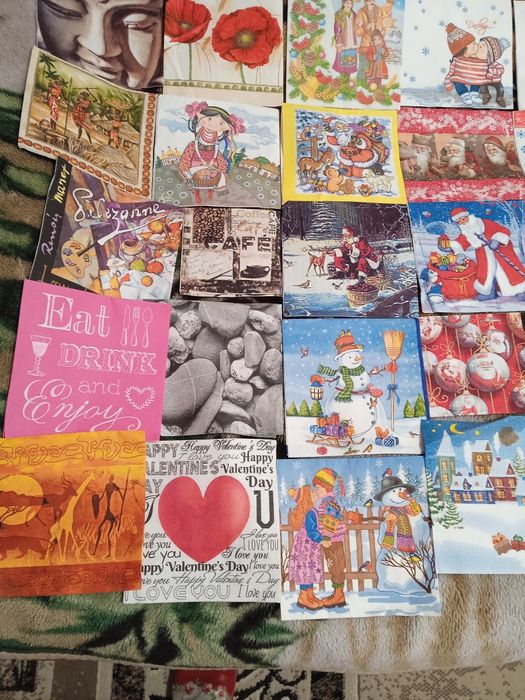 Декупажные салфетки для творчества.