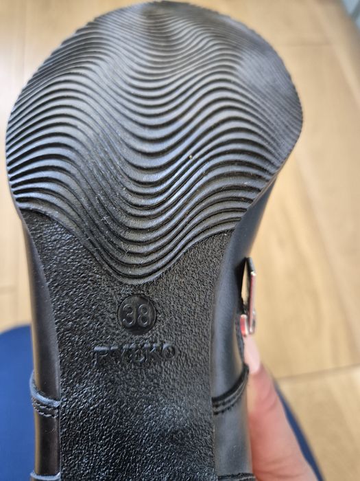 Botki czarne na korkU RYŁKO