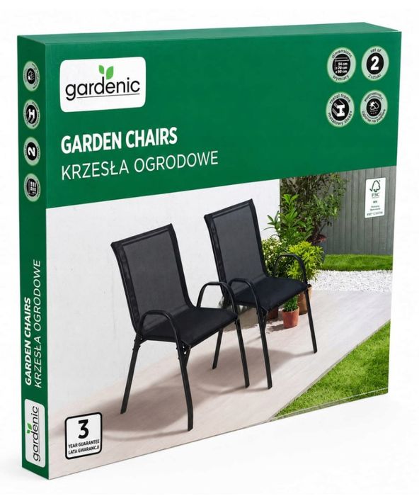 Krzesła ogrodowe Gardenic 2 szt