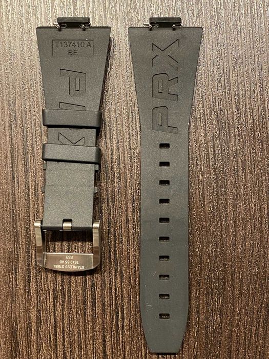 Каучуковий ремінець Tissot Black PRX 40mm Rubber Strap Оригінал T852.048.462