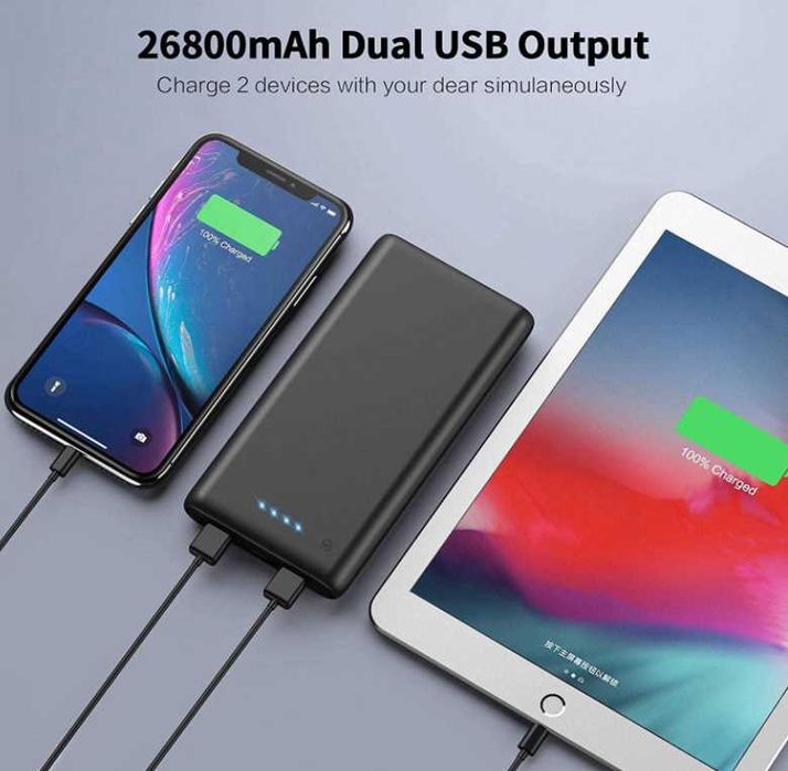 iPosible Powerbank 26800mAh 2x USB iPhone Samsung 3,1A