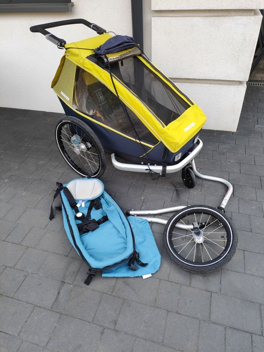 Przyczepka rowerowa Croozer 1 amortyzacja 3w1 riksza