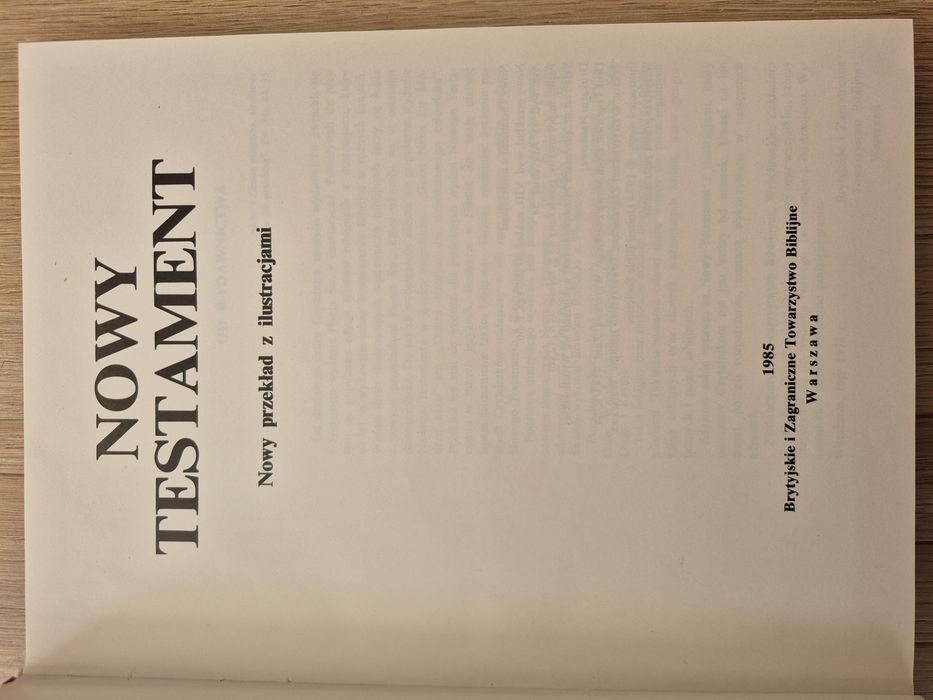 Stara Biblia Pismo Święte Ilustrowene