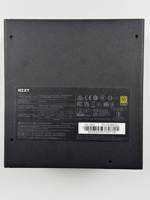 Блок живлення NZXT C1000 Gold 1000W (PA-0G2BB-EU)