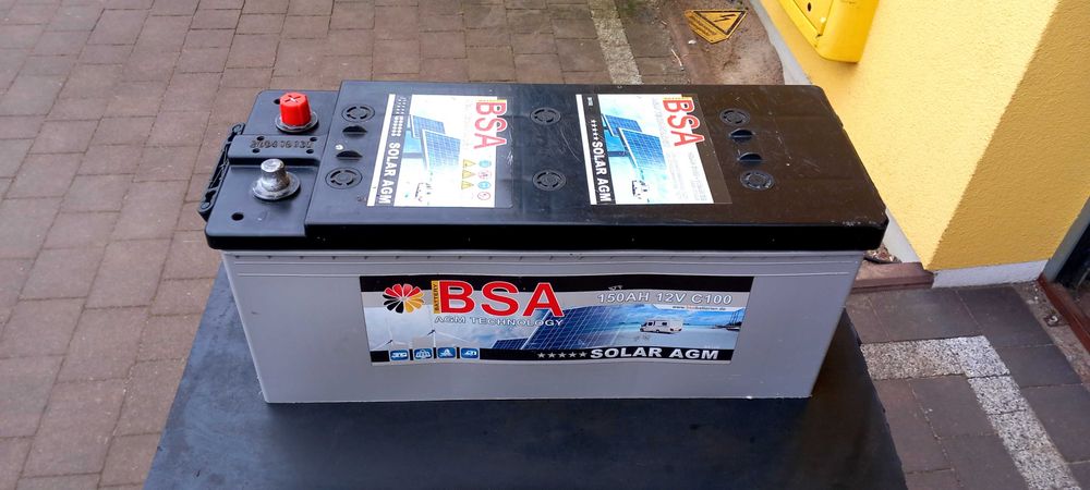 Akumulator BSA Germany AGM SOLAR 12V 150Ah/C100, test 84%