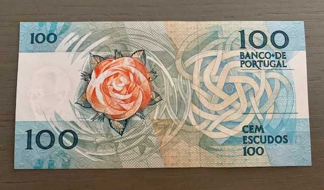 Nota de Portugal de 100 Escudos emitida em 1988