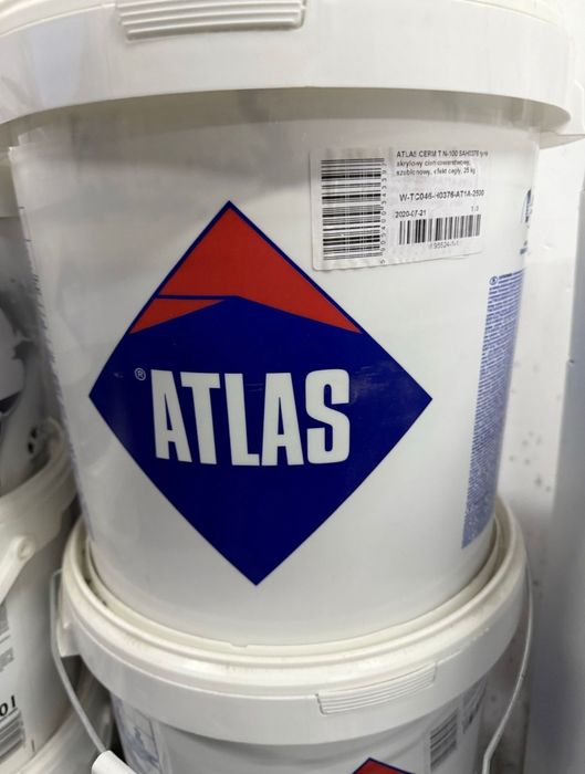 Atlas Tynk akrylowy cienkowarstwowy szablonowy, efekt cegty, 25 kg