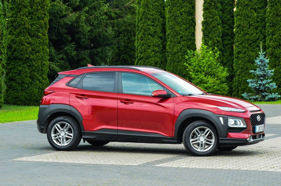 Hyundai Kona bordowa, alusy, navi, stan bdb, z de