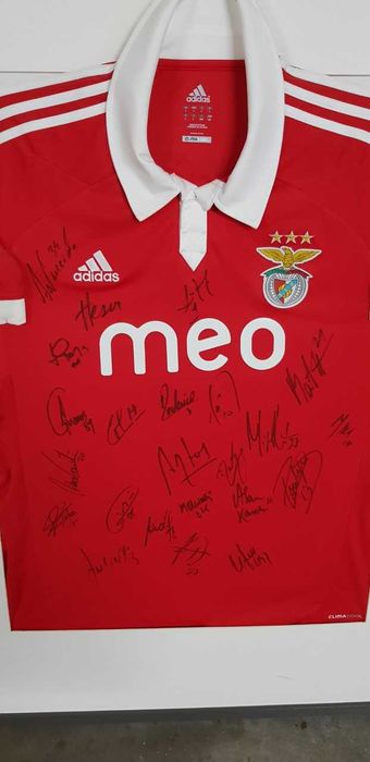 Camisola Oficial Benfica Autografada com moldura
