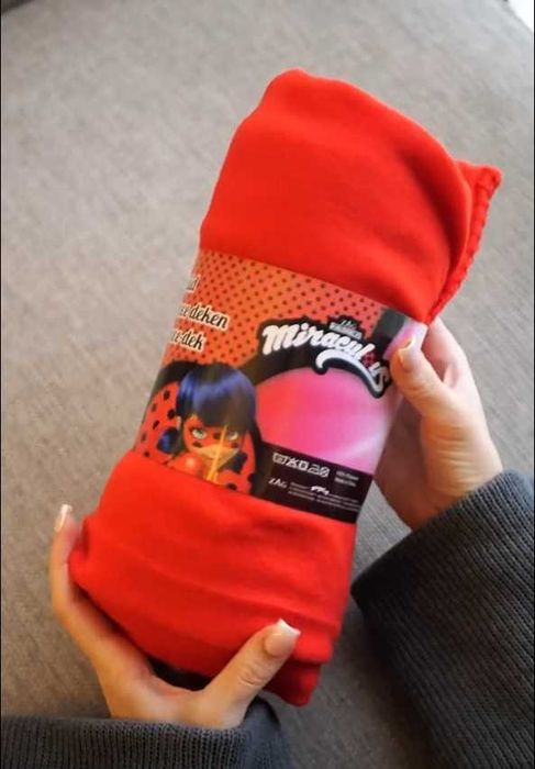 Детский флисовый плед Miraculous Леди Баг и Суперкот 100х140 см