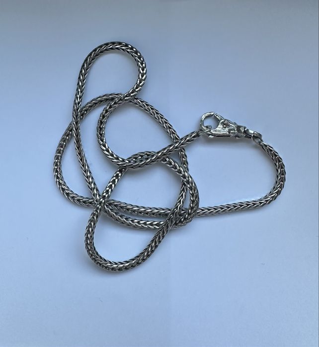 Naszyjnik ręcznie wykonany duńskiej  marki Trollbeads srebro 925