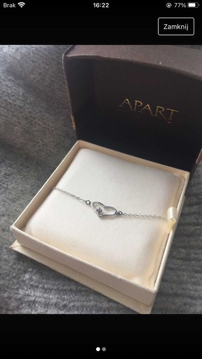 srebrna bransoletka APART