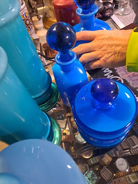 Vidro opala azul da Ivima