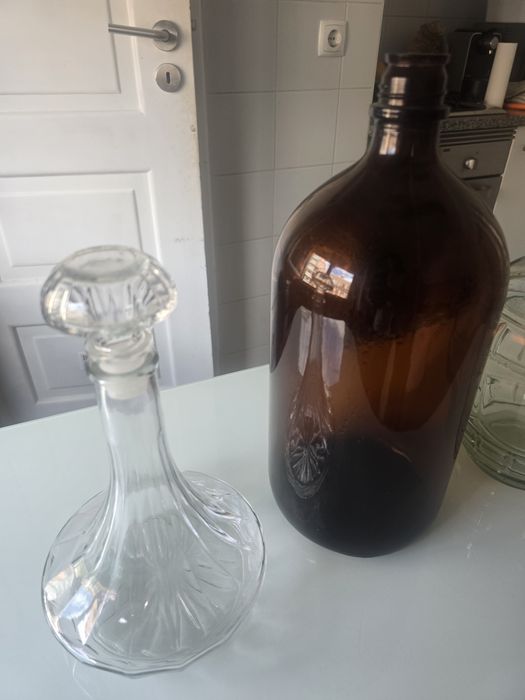 Garrafas de vidro antigas vintage