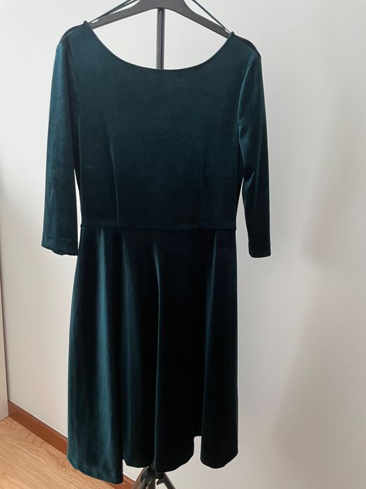 Vestido verde comprido