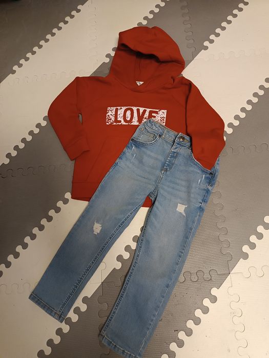 Bluza Tuss plus jeansy River Island