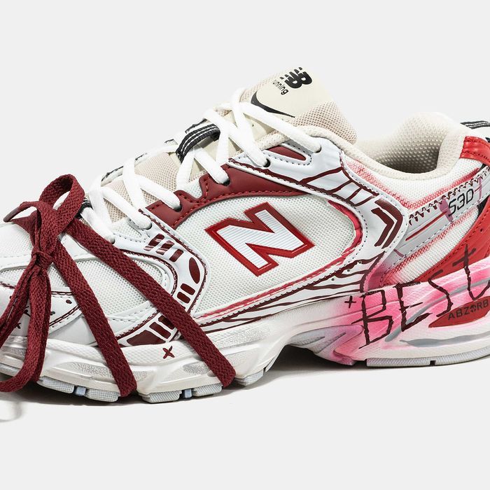 Кросівки New Balance 530 Custom White/Red premium | Кроссовки жіночі