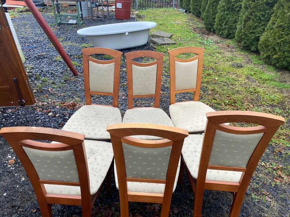 Krzesła ładne używane 6 sztuk