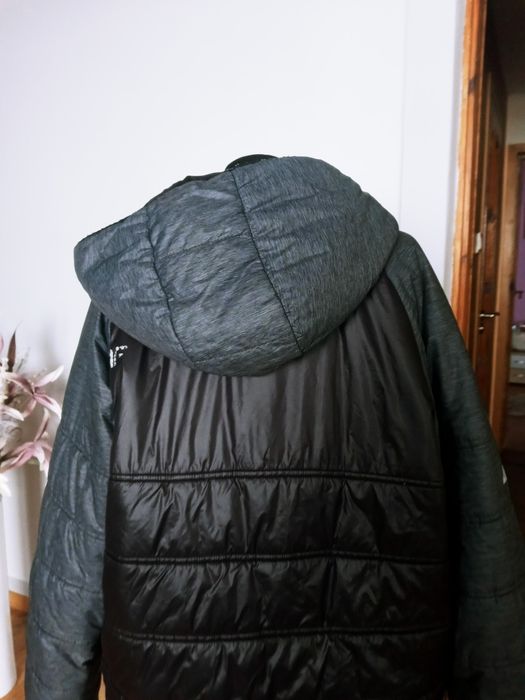 Kurtka meska 4F kaptur szara pikowana 2XL
