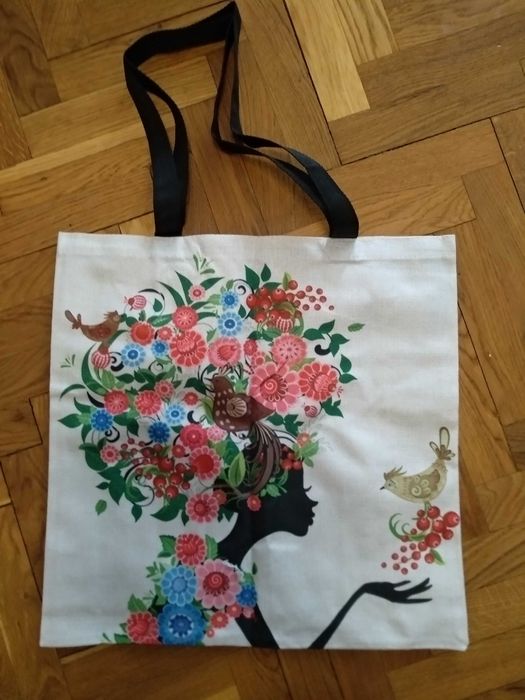 Эко сумка льняная