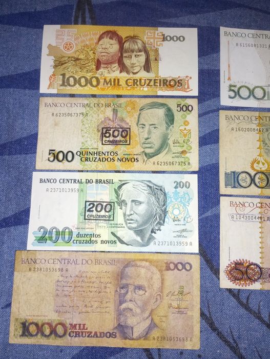 Lote notas brasil antigas