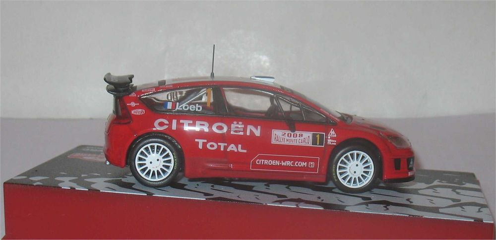 Altaya/Ixo - Citroën C4 WRC -Vencedor Monte Carlo 2008- Sébastien Loeb